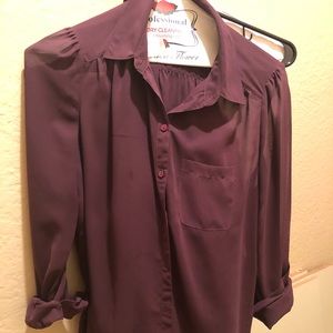 Frenchi-Nordstrom plum blouse, perfect for work!